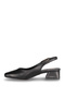 Çpç027-C Black Leather Women's Heeled Shoes - 4