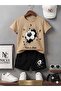 Summer Children's T-Shirt Shorts Unisex (Ball Printed)