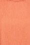 Women Crew Neck Textured Sleeveless Tank Top, Rust Orange - 5