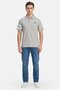 Men Regular Fit Short Sleeve Brand Polo Shirt, Light Grey - 2