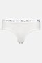 Women 3Pcs Brand Logo Bikini Panties, White - 2