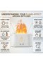 Flame Air Diffuser & Humidifier - Portable Aroma Diffuser with Multicolor LED Flame Effect, Quiet Mist Humidifier & Auto Shut Off Protection for Home & Bedroom - 2