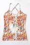 Women's Single Viscose Blouse Floral Lace V-Neck Strap Elegant Casual (216003) - 3
