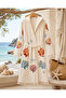 100% Cotton Premium Muslin Bathrobe - Standard Size Beach Robe - 5