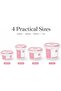 Leakproof Plastic Food Storage Container Set, 4 PC with Locking Lids, 220ml + 450ml + 900ml + 1.2L, Lunch Box Containers for Snacks & Meal Prep - 6