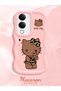 Vivo Y19E Compatible Case Camera Protector Pink Silicone Couple Phone Case Kitty Pattern - 2