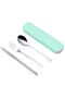 - Spoon, Fork & Chopsticks Set - Green