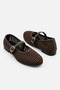 Women's Buckle-Ballet Shoes Straw Shoes Knitted Patterned Daily Summer Ballet Flats - 5