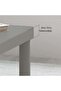 Modern Grey 2-Tier Rectangular Coffee Table with Lower Storage Shelf | Freestanding Living Room Center Table 80×40×52cm | Minimalist Sofa Side Table - 5