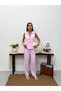 Women's Linen Button Detailed Vest Trousers Jewelry Stylish Two-Piece Set - 3