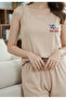 Women's Cat Mouse Tj Figured Pants and Strap Lycra Camisole Bamboo Viscose Pajama Set - 5