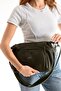 Women's Shoulder Bag Multi-Compartment Faux Leather Zippered Adjustable Strap Daily Bag 30X21 cm - 3