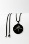 3 cm Plate Black Color Double Sided Inshirah Sura & Tasawufi Holy Written 60 cm Thick Doc Chain 316L Stainless Steel Necklace - 6