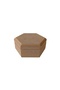 صندوق سداسي مسطح من MDF قابل للطلاء وللديكور