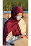 Premium Cotton Jacquard Shawl-Burgundy - 4