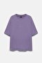 Grafik baskılı relaxed fit tişört - 8