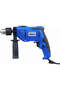 650 Watt Impact Drill With Multi Function (Hammer And Drill), 360 degree Rotating Side Handle, Guide Ruler, And Variable Speed, Blue, VT 1206 - 3