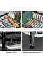 2-Tier Double Layer Stainless Steel Rust-Proof Dish Drying Rack with Drip Tray & Utensil Holder - 5