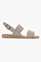 Buckle-Strapped Double-Strapped Women's Sandals Vison - 2
