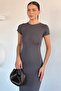 Smoked Women's Lycra Basic Dress - 2