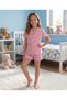 Girl's Cotton Patterned Button-Front Shorts Set - 2