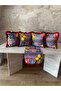 Mi̇lano Series, Fringed Throw Pillow Cover and Runner 5-Piece Combination Set - 4