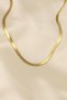 316L Steel Gold Color 45 cm Italian Chain Model Women's Necklace - 2