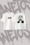 The Godfather Design Printed Oversize Crew Neck T-Shirt White