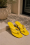 Flip Flops with Heels Yellow - 5