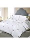 Chlophy Pink Floral Duvet Cover Set Double Bed White Embroidered Flower Girls Luxury Bedding 3Pcs - 4