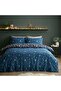 Enchanted Twilight Animals Reversible Double Duvet Cover Set with Pillowcases Navy Blue - 2