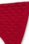 Women's Cotton Soft Textured Perforated Knitwear Bandana 7011 Red - 7