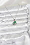 316L Steel Chain Silver Color Pine Tree Model Christmas Themed Women's Necklace - 2