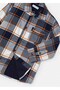 Boy's Plaid Shirt Jacket 2-10 Years Orange - 5