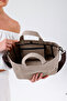 The Brugge 100% Cotton Waxed Canvas Tote Bag with Removable Strap and Pocket - 8