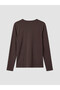 Lcw Everyday Brown Crew Neck Women's Bodysuit - 6