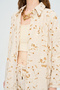 Women's Floral and Leaf Embroidered Sequined Maxi Shirt - Dress - 4