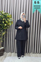 Women's Clothing Plus Size Stone Detailed Pants and Jacket Set