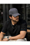 Plain Basic Dark Gray Baseball Cap Unisex Adjustable Cap - 6