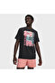 Logo Collage Men's Black Polo Collar T-Shirt