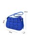 Cobalt Blue Women's Shoulder Bag with Metal Ring Detail Casual Bag - 4