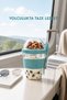 600 ml Breakfast Yogurt Container Granola Container Muesli Cup Double Chamber Storage Container with Spoon Leak-Proof Bpa-Free - 4