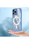 iPhone 14 Pro Case Magsafe Transparent Back Face Camera Raised Silicone Senk - 2