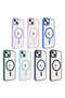 iPhone 14 Case Magsafe Transparent Back Face Camera Raised Silicone - 2