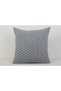 Black and White Geometric Patterned Decorative Woven Throw Pillow Cover