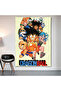 Dragon Ball Kid Goku Wall Covering Wall Tapestry First Quality Satin Fabric Poster