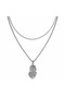 Éloria Abstract Face Figured 316L Stainless Steel Women's Necklace Modern Elegance Gift - 2