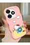 Tecno Spark 20 Compatible Case Camera Protector Pink Silicone Couple Phone Case Kitty Pattern