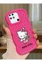Redmi 10C Compatible Case Camera Protector Red Silicone Couple Phone Case Kitty Pattern