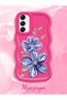 Samsung Galaxy A14 5g Compatible Case Camera Protector Red Silicone Couple Phone Case Floral Pattern - 2